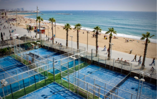 Bee-Padel clinic and training session at CNAB Club Natació Atlètic-Barceloneta, an exclusive beachfront sports club in central Barcelona